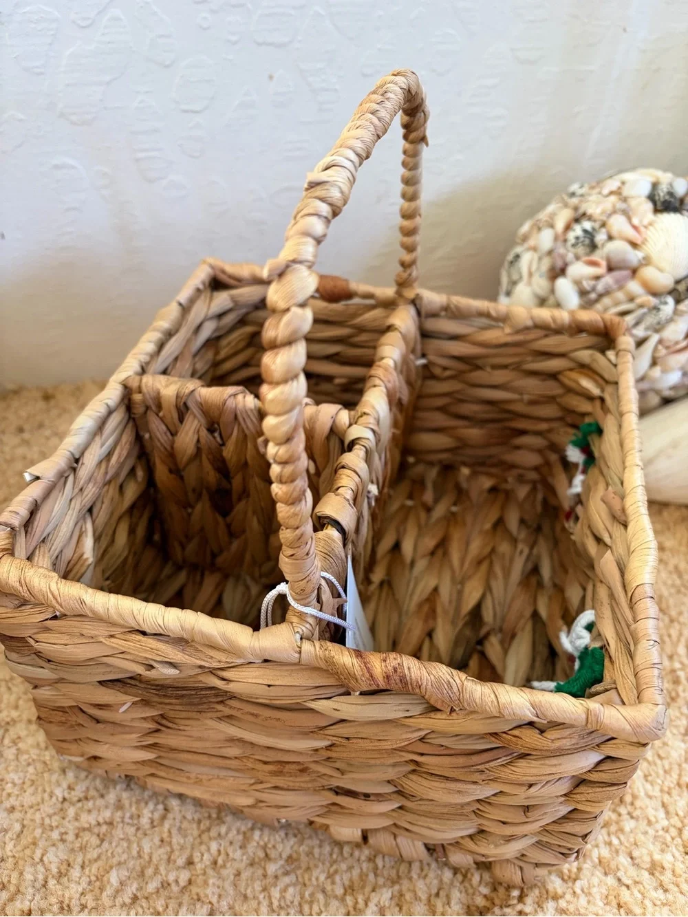 Woven Straw Serveware Basket